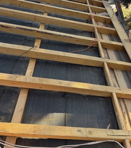 Roof framing and sheathing
