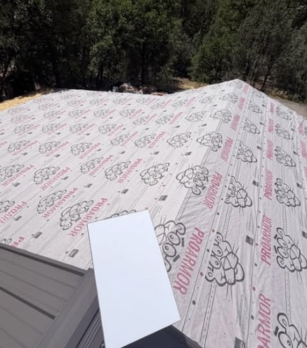 Roof underlayment installation